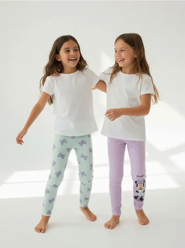 Confezione da 2 paia di leggings Minnie Mouse - lavanda