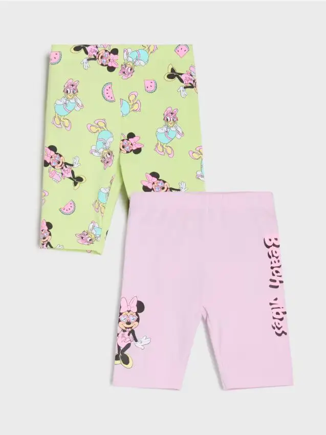 Confezione da 2 paia di leggings Minnie Mouse - rosa