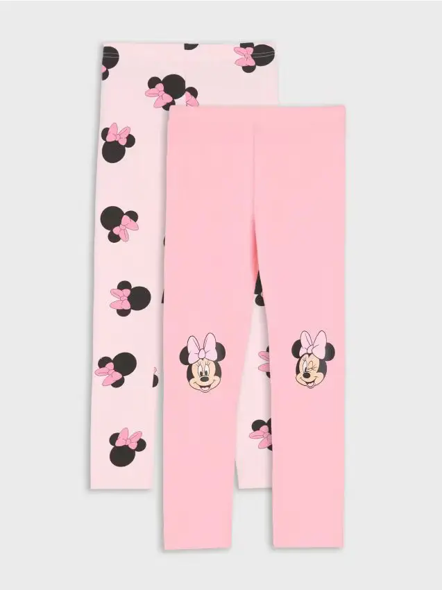 Confezione da 2 paia di leggings Minnie Mouse - rosa