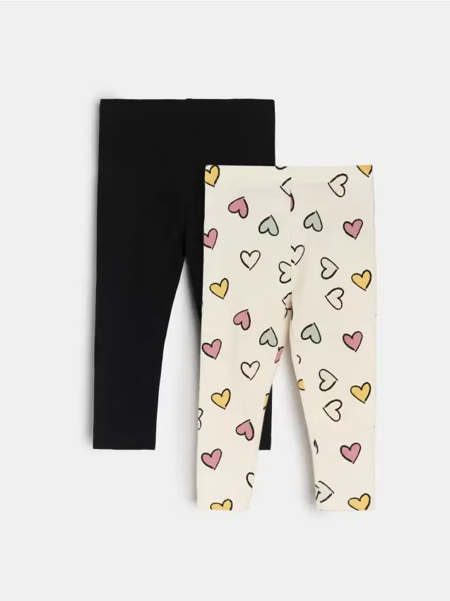 Confezione da 2 paia di leggings - panna