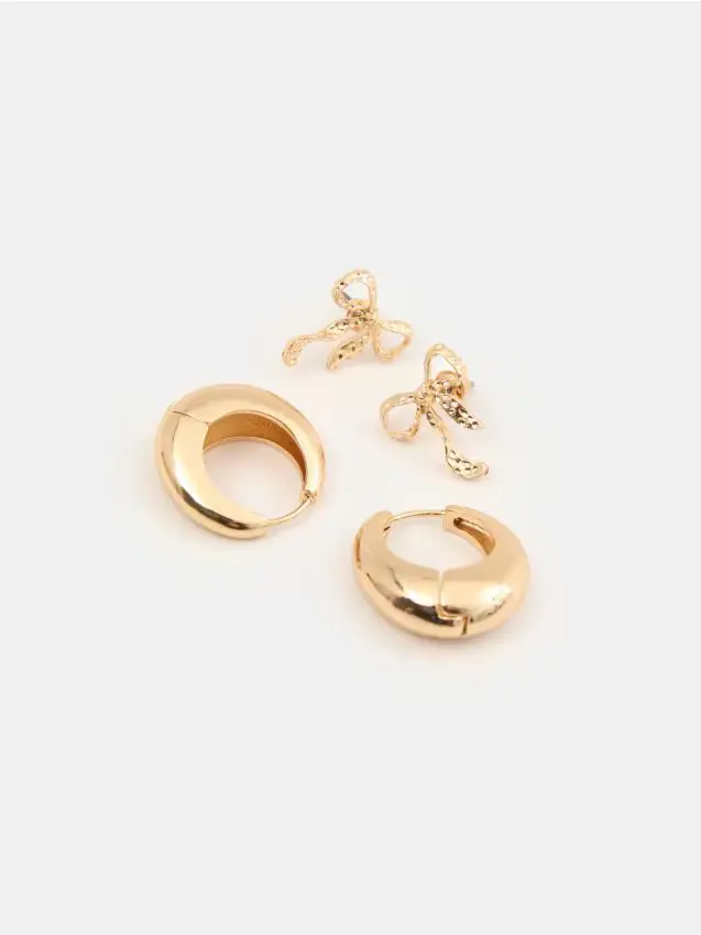 Confezione da 2 paia di orecchini - oro