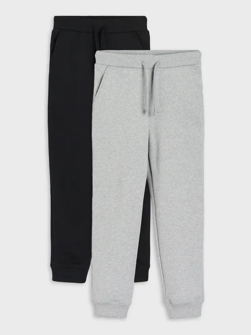 Confezione da 2 paia di pantaloni da tuta - grigio medio miniatura 2