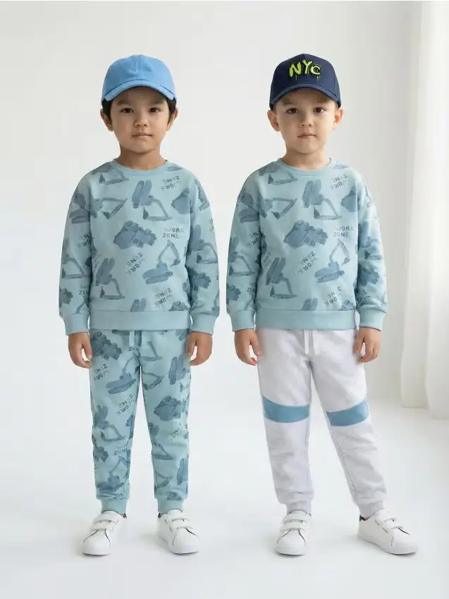 Confezione da 2 paia di pantaloni da tuta jogger - grigio chiaro