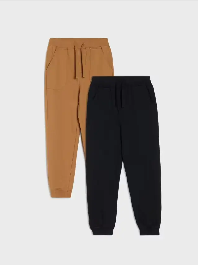 Confezione da 2 paia di pantaloni da tuta jogger - marrone dorato