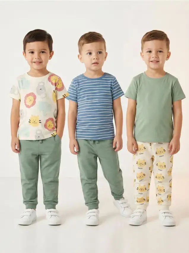 Confezione da 2 paia di pantaloni da tuta jogger - panna