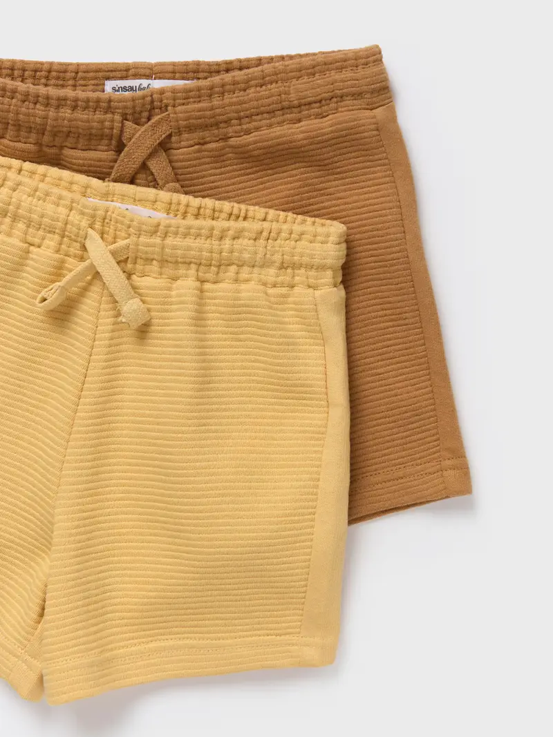 Confezione da 2 pantaloncini - beige miniatura 3