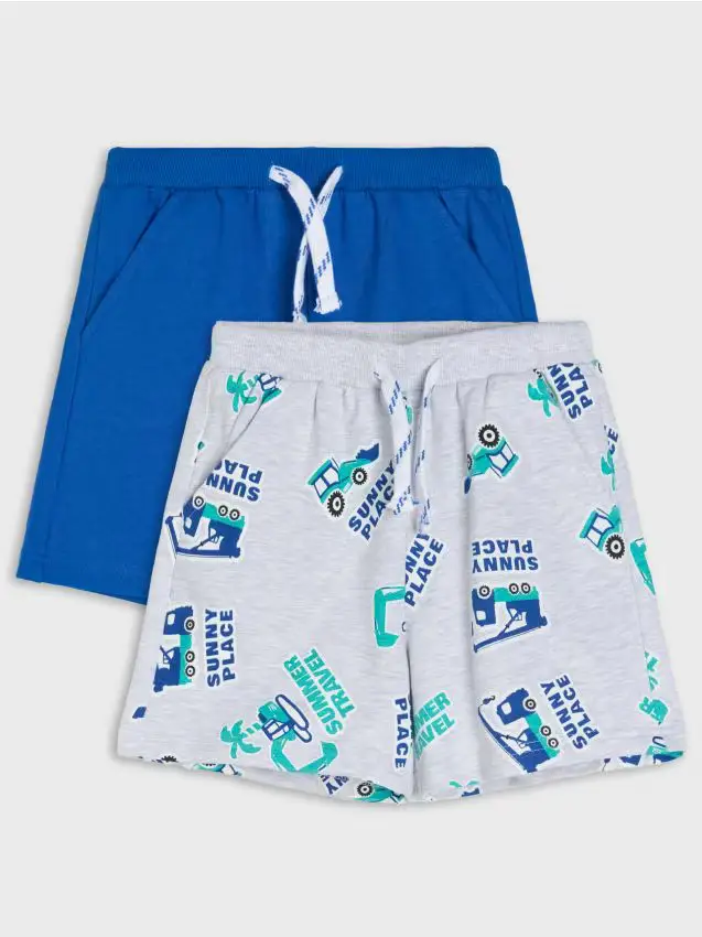 Confezione da 2 pantaloncini - indaco