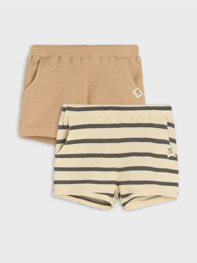 Confezione da 2 pantaloncini - panna