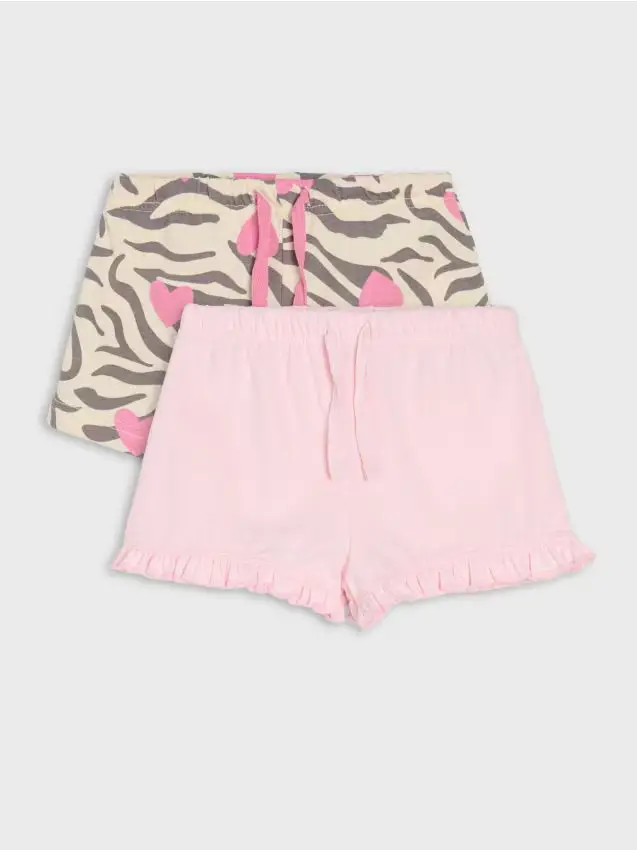 Confezione da 2 pantaloncini - panna