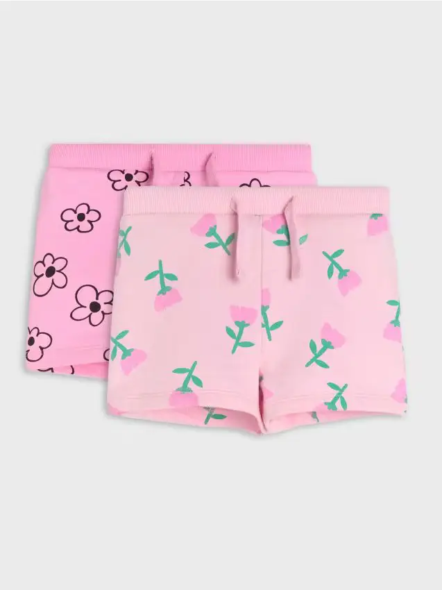 Confezione da 2 pantaloncini - rosa pastello