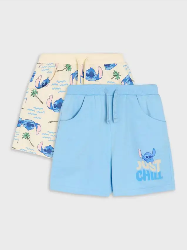 Confezione da 2 pantaloncini Stitch - multicolor