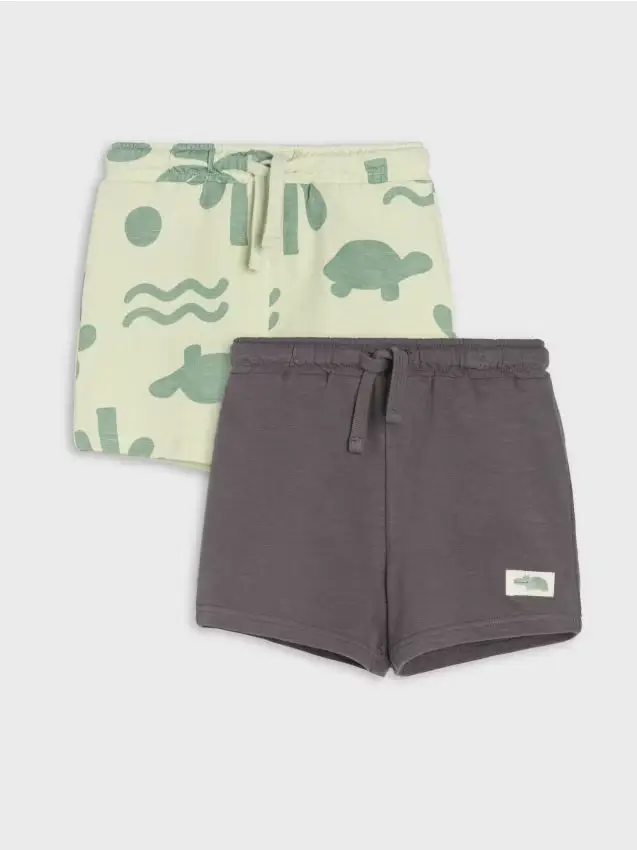 Confezione da 2 pantaloncini - verde pallido