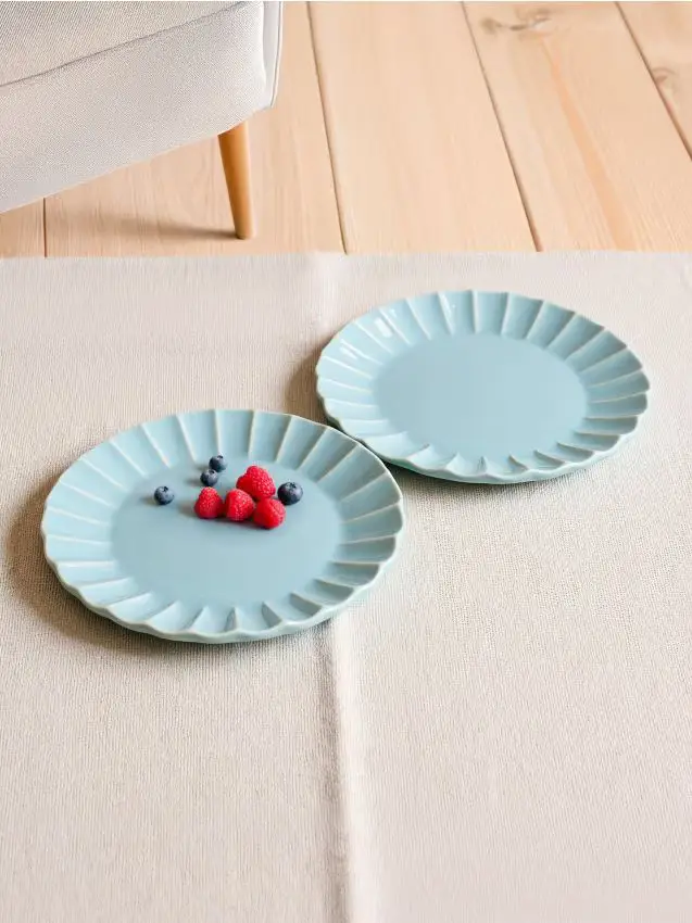 Confezione da 2 piatti - blu pallido