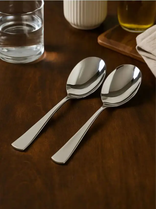 Confezione da 2 posate da insalata - argento