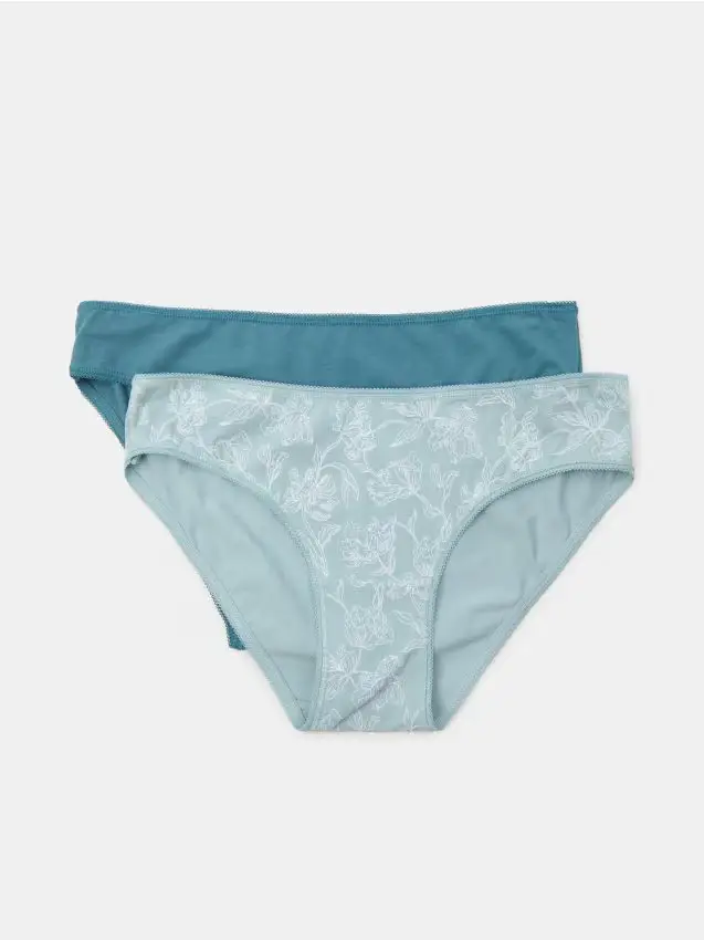 Confezione da 2 slip misto cotone - multicolor