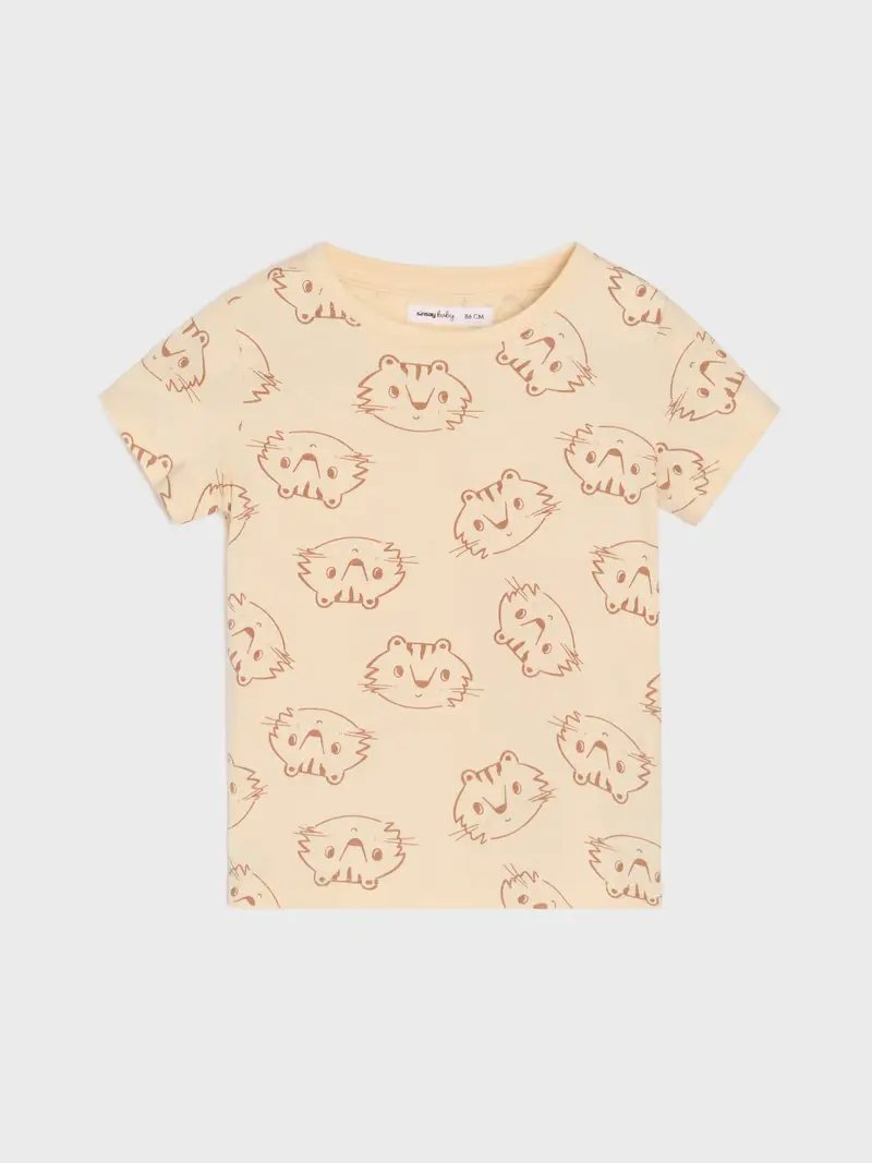 Confezione da 2 t-shirt - beige miniatura 3