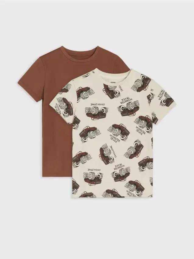 Confezione da 2 t-shirt - beige