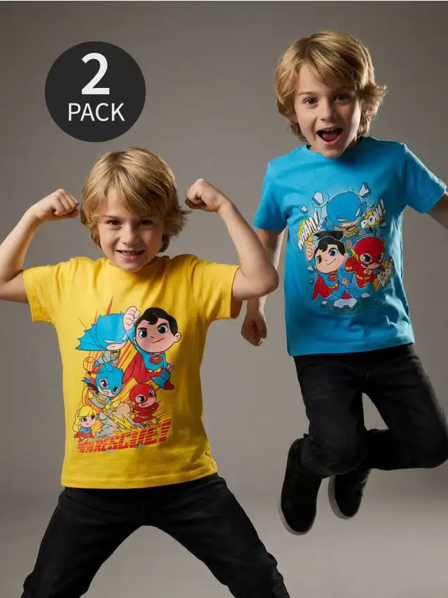 Confezione da 2 t-shirt DC - multicolor