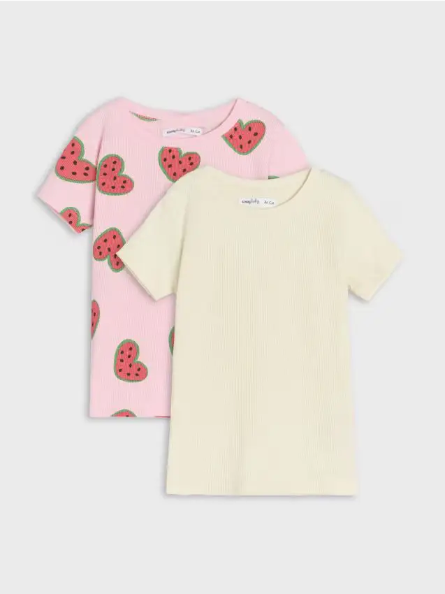 Confezione da 2 t-shirt - malva