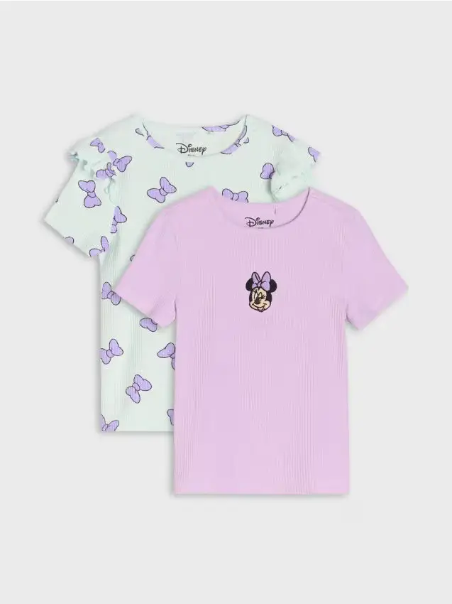 Confezione da 2 t-shirt Minnie Mouse - lavanda