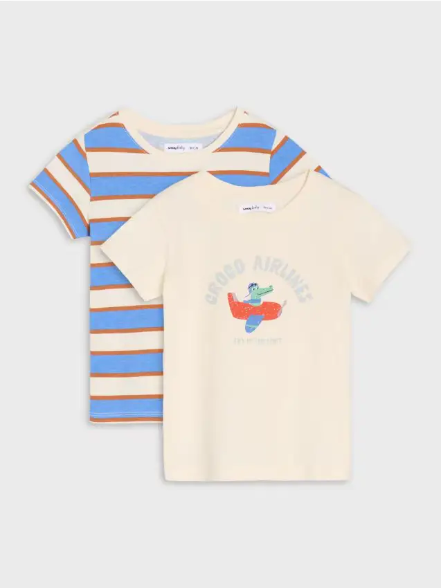 Confezione da 2 t-shirt - panna