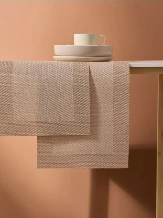 Confezione da 2 tovagliette all americana - panna