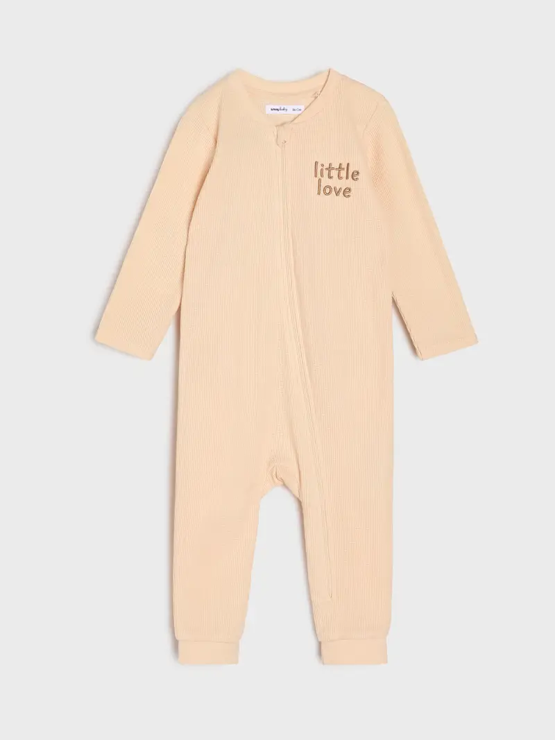 Confezione da 2 tute in cotone - beige miniatura 4