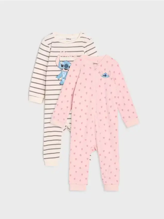 Confezione da 2 tutine Stitch - rosa cipria