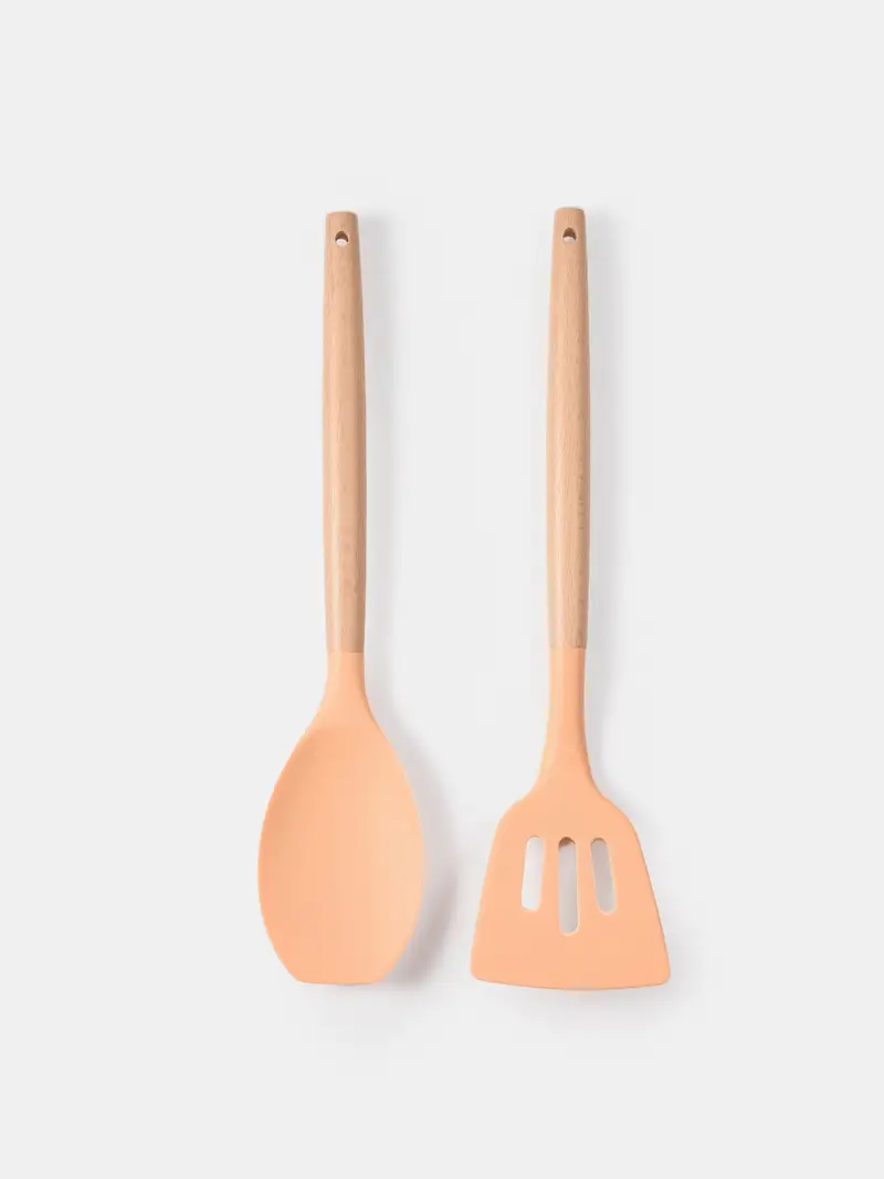 Confezione da 2 utensili da cucina - beige miniatura 4