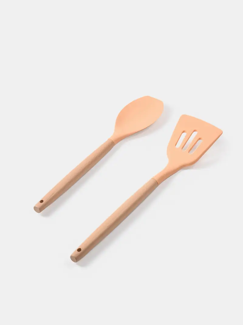 Confezione da 2 utensili da cucina - beige miniatura 5
