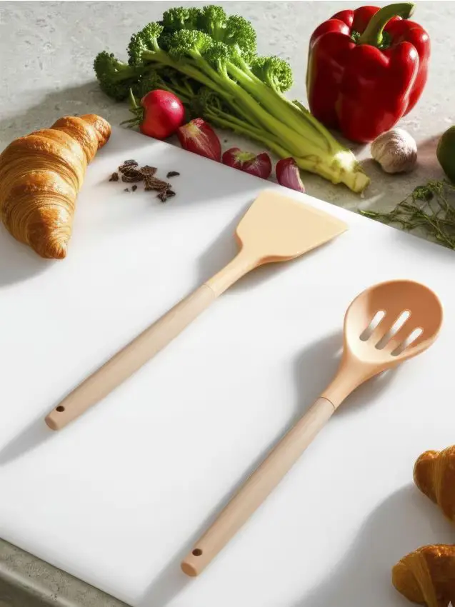 Confezione da 2 utensili da cucina - beige