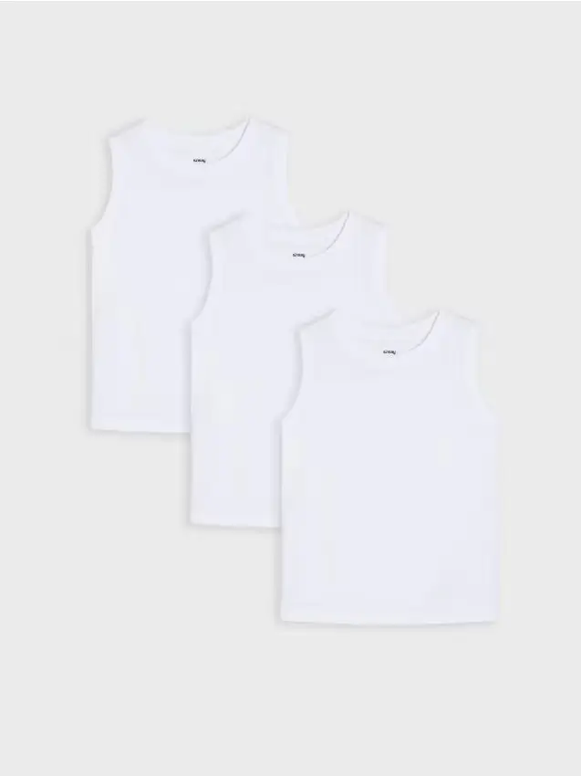 Confezione da 3 canottiere - bianco