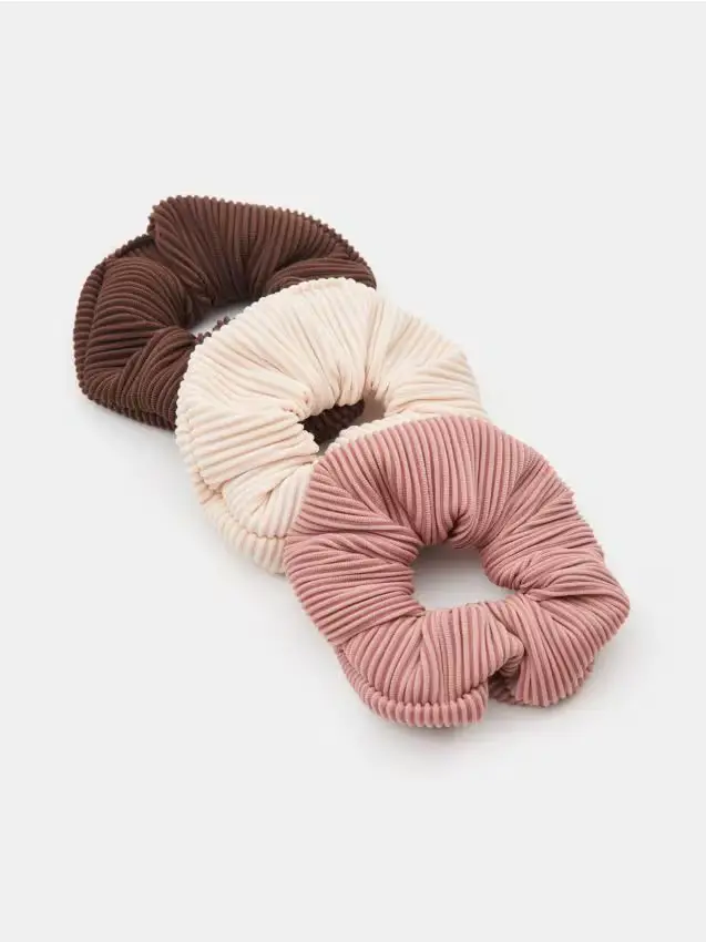 Confezione da 3 elastici per capelli - multicolor