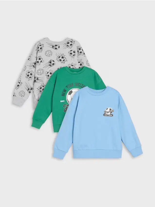 Confezione da 3 felpe - verde