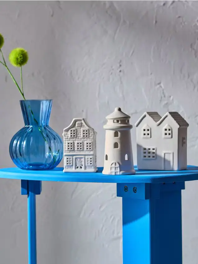 Confezione da 3 ornamenti verticali - bianco