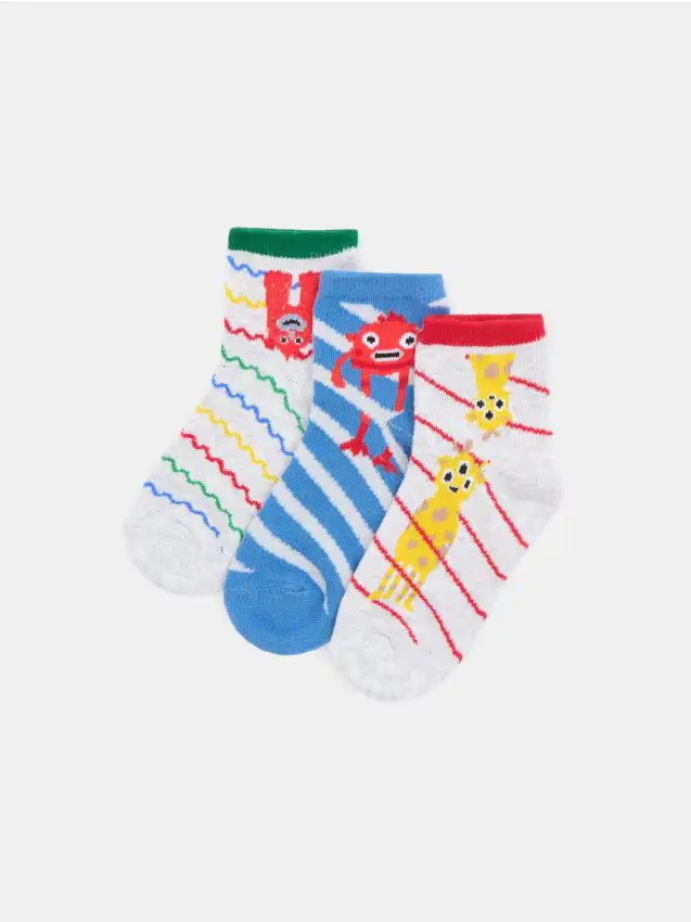 Confezione da 3 paia di calze - multicolor