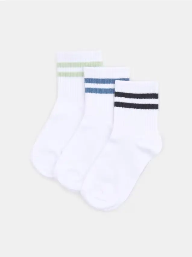 Confezione da 3 paia di calzini in cotone - multicolor