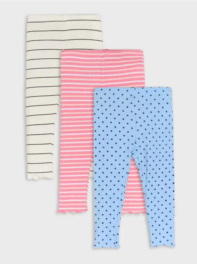 Confezione da 3 paia di leggings - bianco