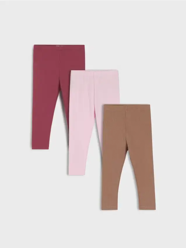 Confezione da 3 paia di leggings - rosa