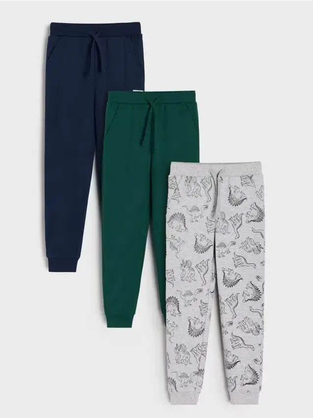 Confezione da 3 paia di pantaloni da tuta - grigio medio