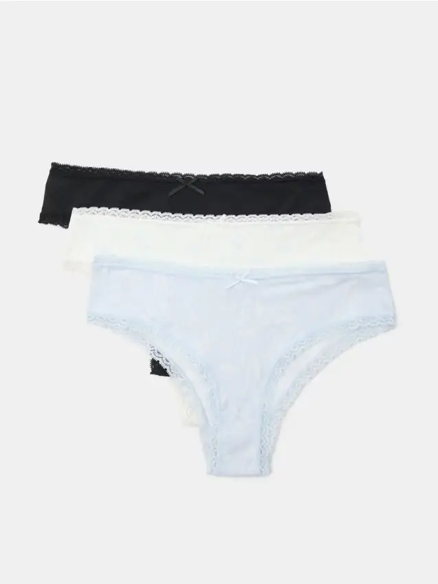 Confezione da 3 paia di slip alla brasiliana - multicolor