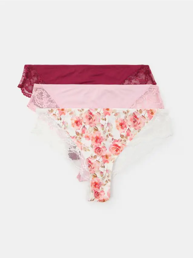 Confezione da 3 paia di slip alla brasiliana - multicolor