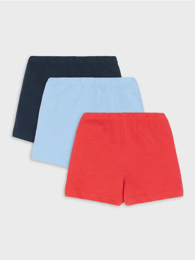 Confezione da 3 pantaloncini - azzurro