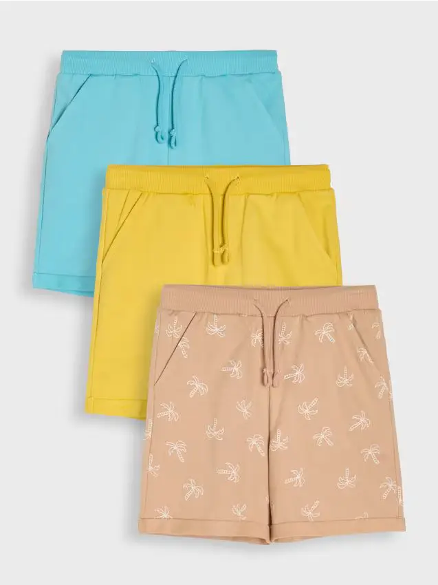 Confezione da 3 pantaloncini - giallo