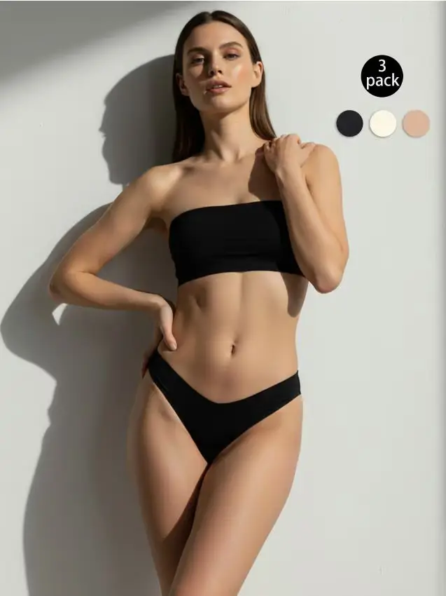 Confezione da 3 perizomi - multicolor