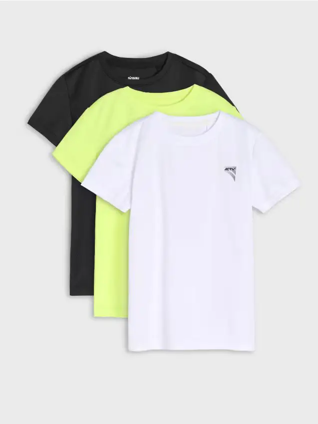 Confezione da 3 t-shirt Active - nero