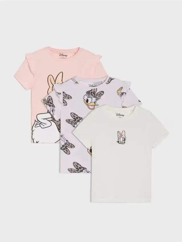 Confezione da 3 t-shirt Disney - rosa cipria