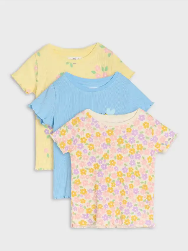 Confezione da 3 t-shirt - giallo