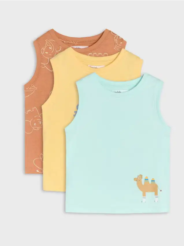 Confezione da 3 t-shirt - giallo chiaro