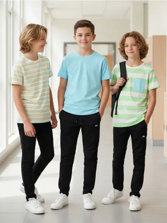 Confezione da 3 t-shirt - panna